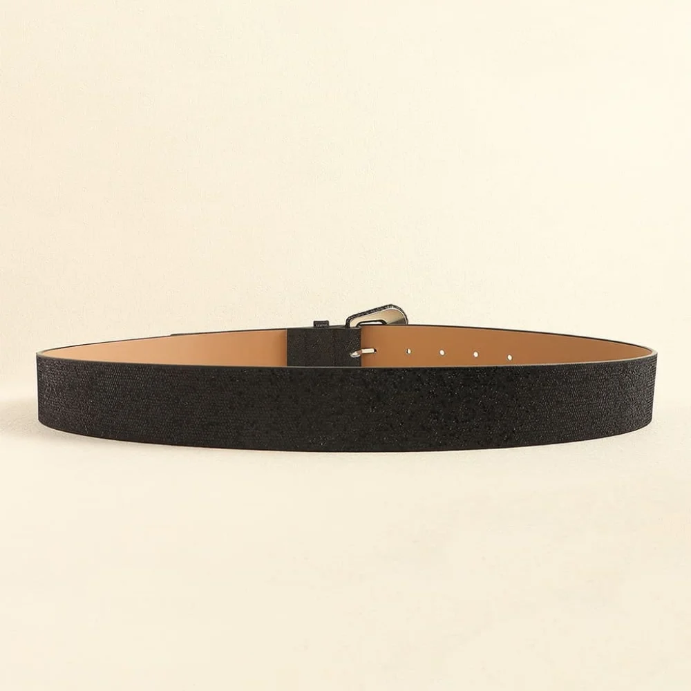 Stylish Glitter Buckle Belt